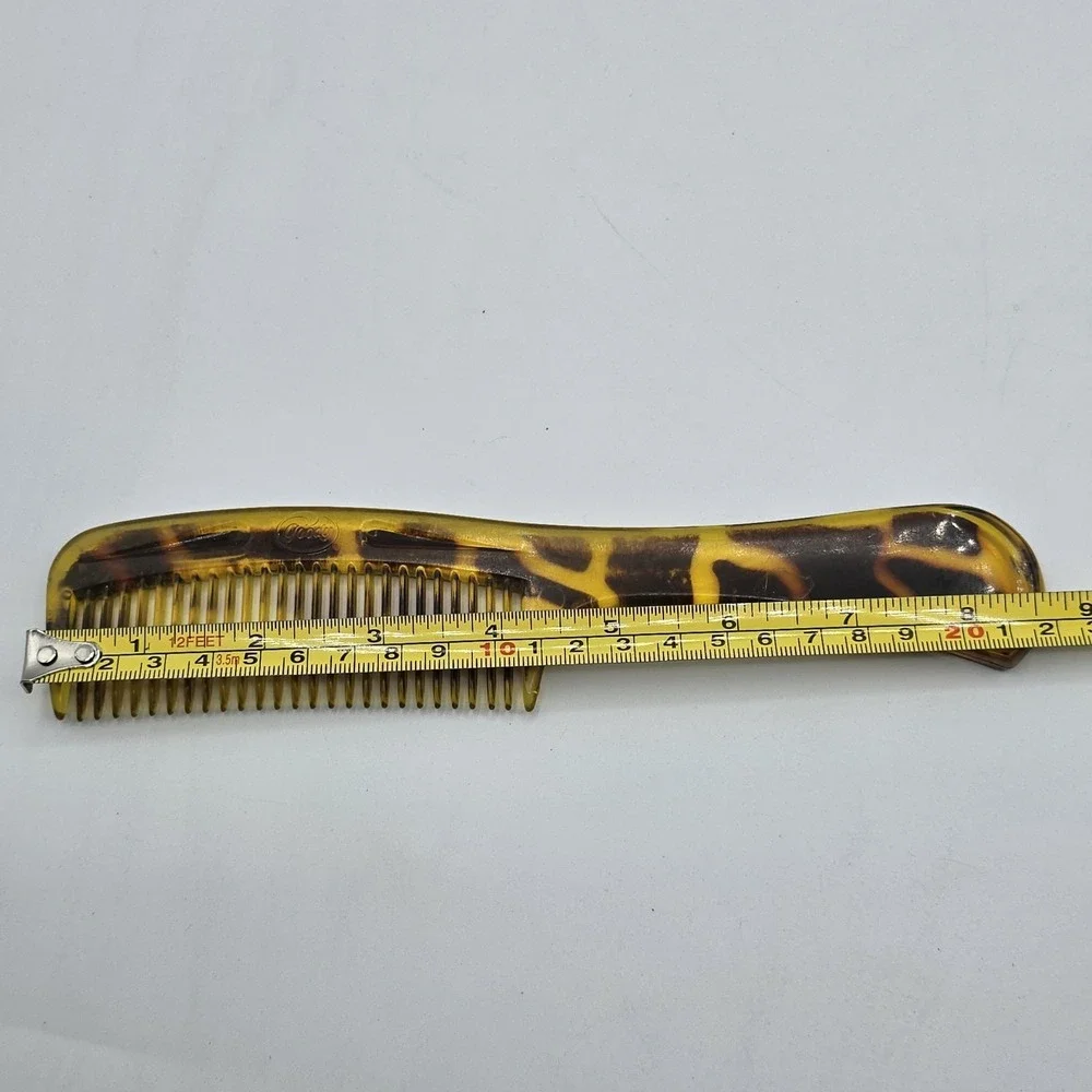 Goody Brown Tortoise Shell Comb 8.5‎ Inch Handle Plastic Hair Vintage